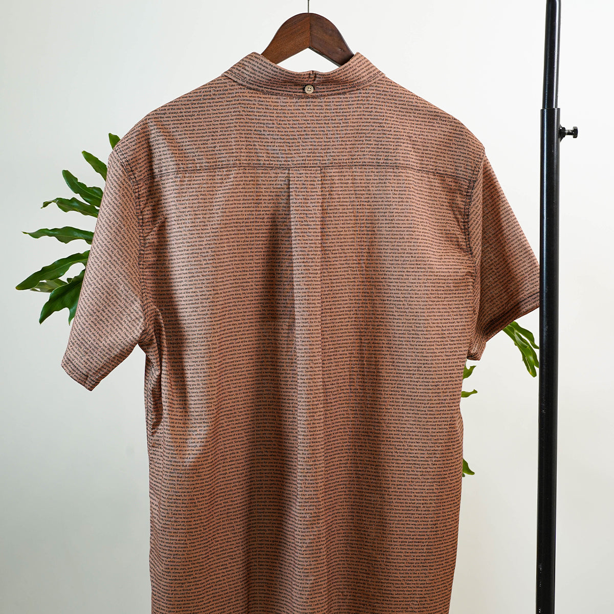 Men's Linen Textured Cotton Short Sleeve Shirt