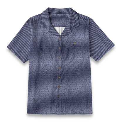 Men's Linen-Look Textured Cotton Hawaiian Shirt