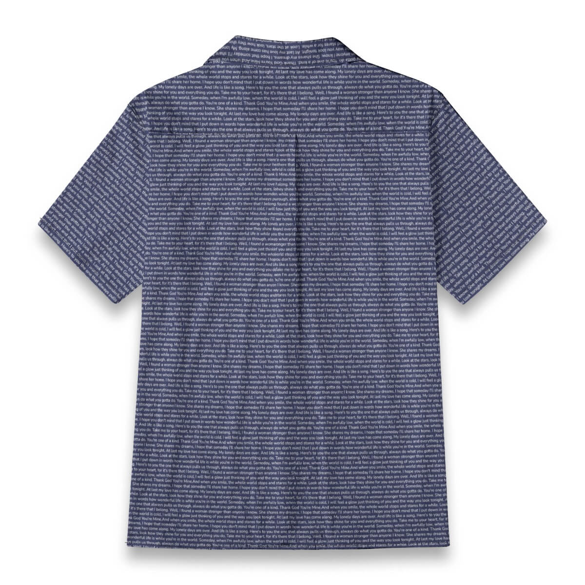 Men's Linen-Look Textured Cotton Hawaiian Shirt