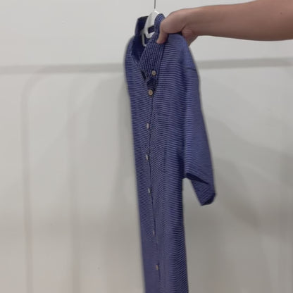 Men's Linen Textured Cotton Short Sleeve Shirt