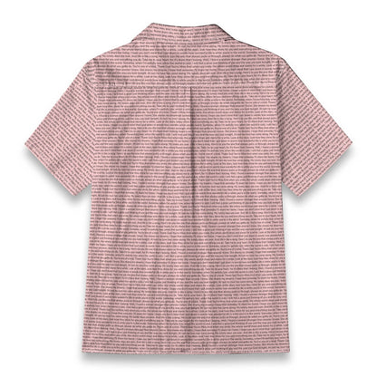 Men's Linen-Look Textured Cotton Hawaiian Shirt