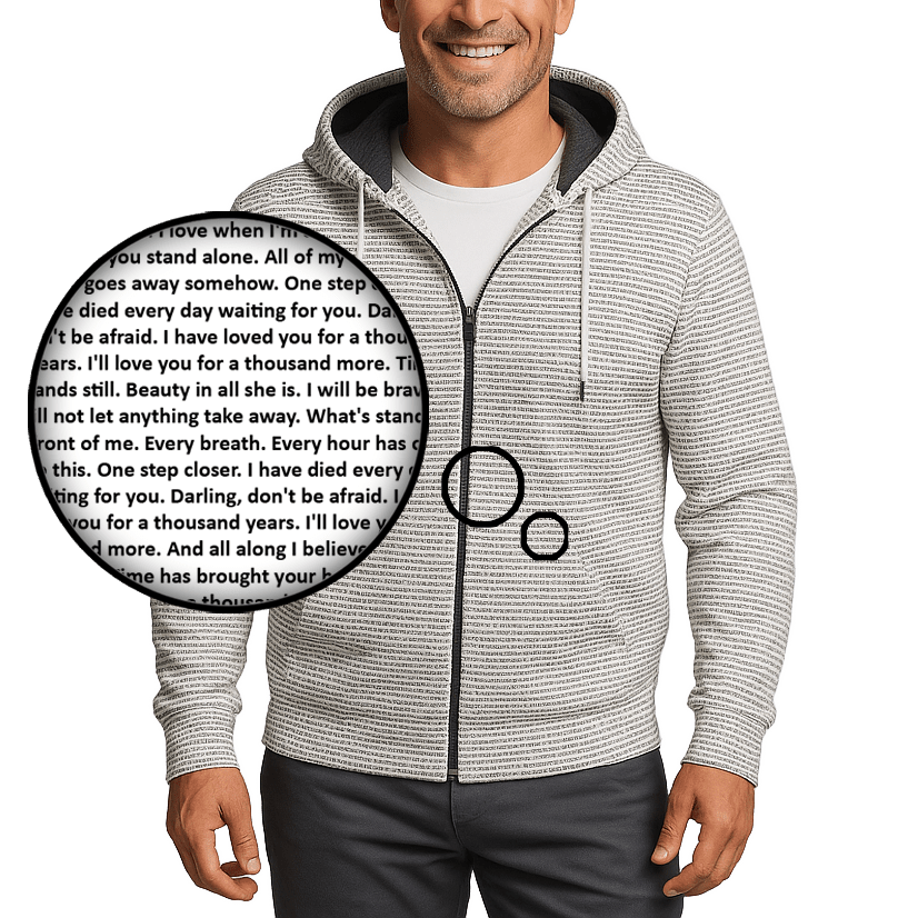 Unisex Cotton Zip Up Hoodie - TuneInk