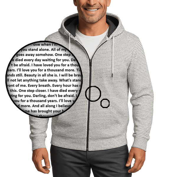 Unisex Cotton Zip Up Hoodie