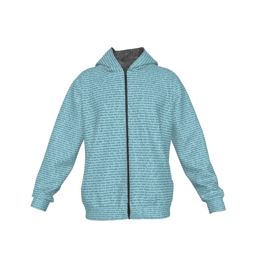 Unisex Sherpa Fleece Zip Up Hoodie