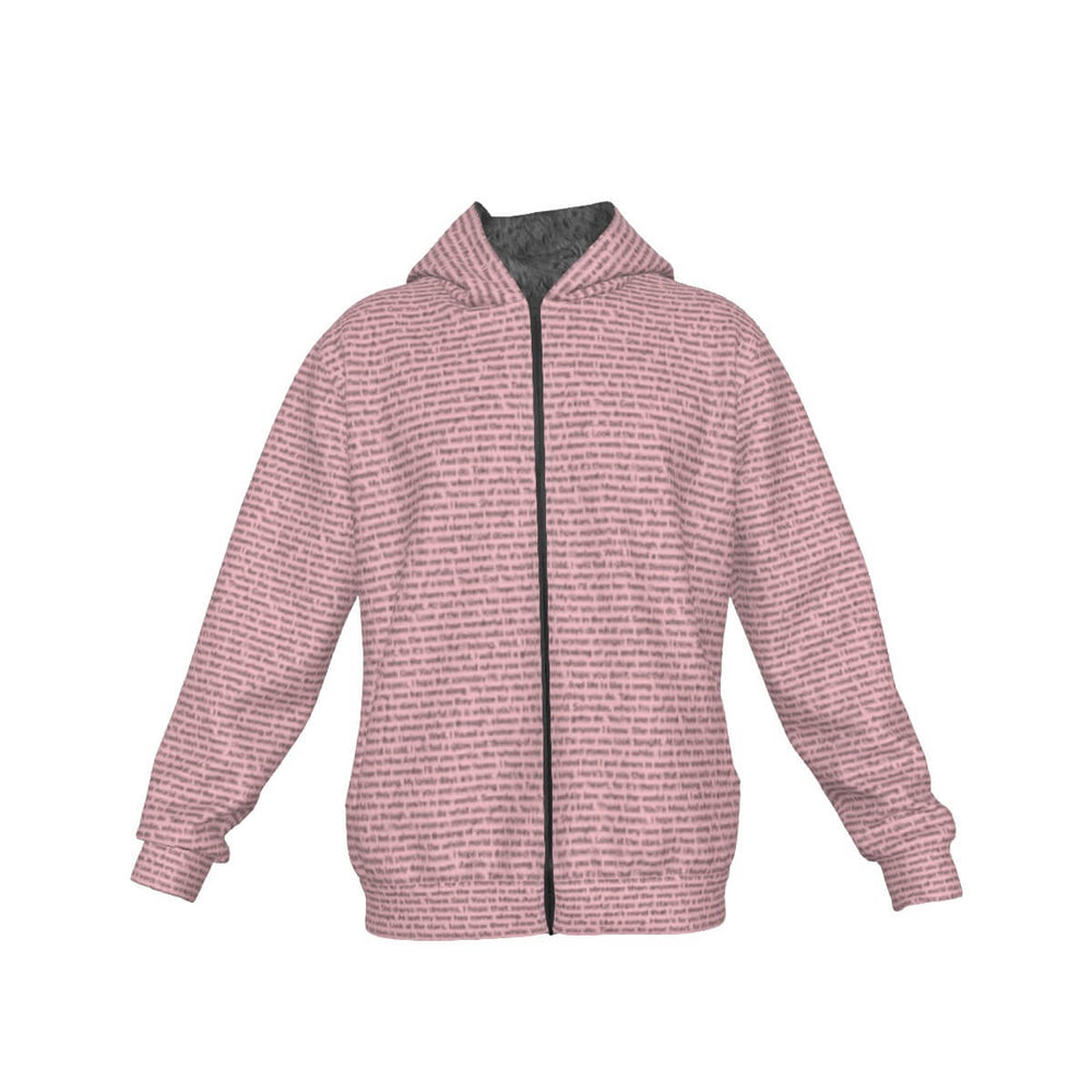 Unisex Sherpa Fleece Zip Up Hoodie