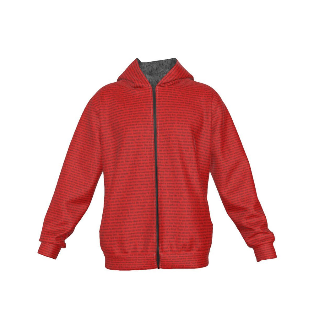 Unisex Sherpa Fleece Zip Up Hoodie