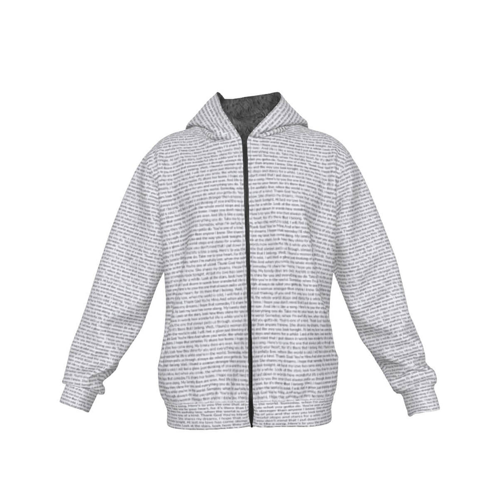 Unisex Sherpa Fleece Zip Up Hoodie