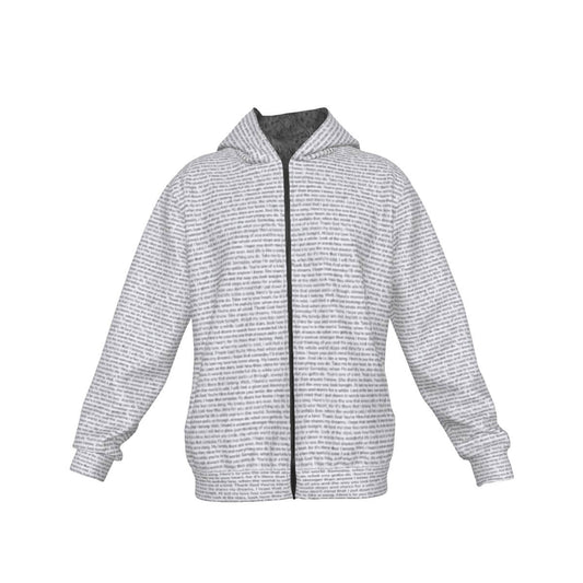 Unisex Sherpa Fleece Zip Up Hoodie - TuneInk