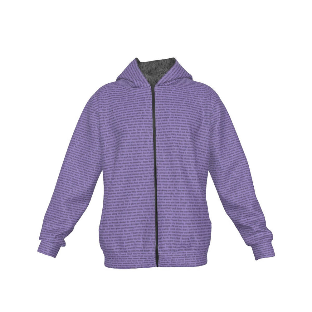 Unisex Sherpa Fleece Zip Up Hoodie