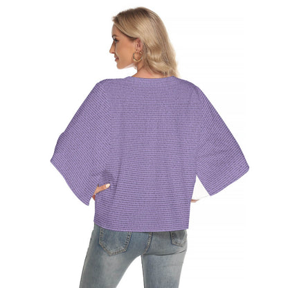 Women's Bat Sleeve Light V - neck Top - TuneInk