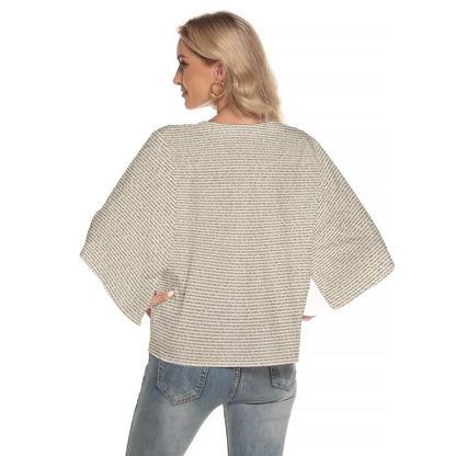 Women's Bat Sleeve Light V - neck Top - TuneInk