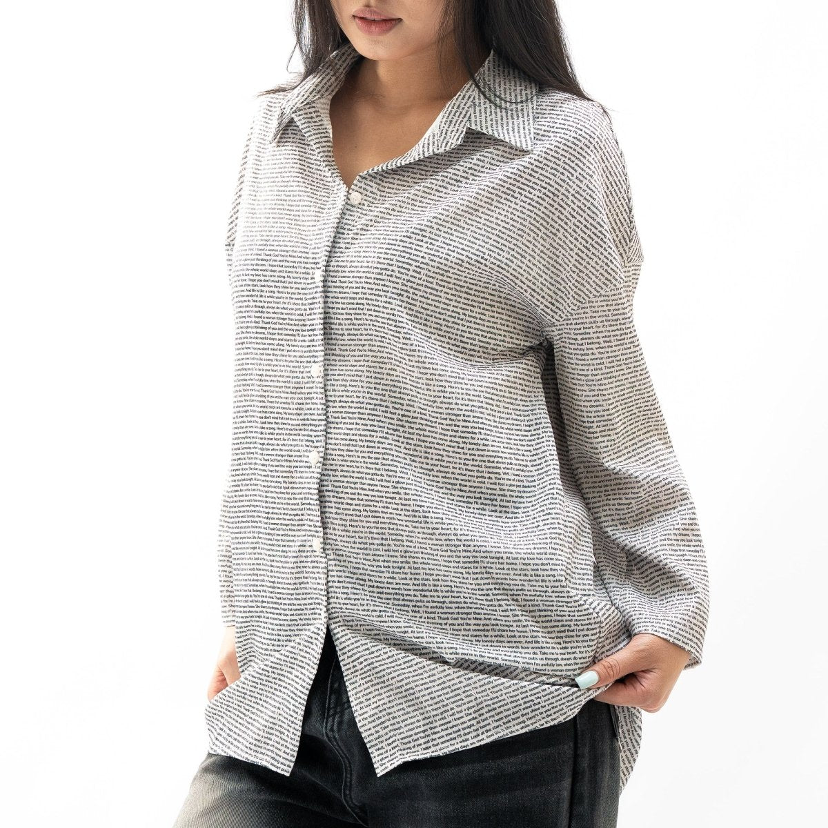 Women's Chiffon Shirt - TuneInk