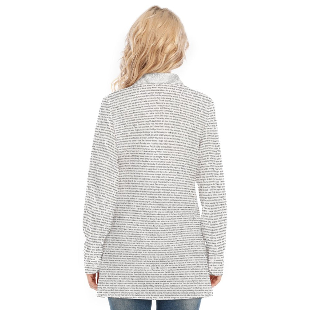 Women's Cotton Long Sleeve Button - Up Shirt - TuneInk