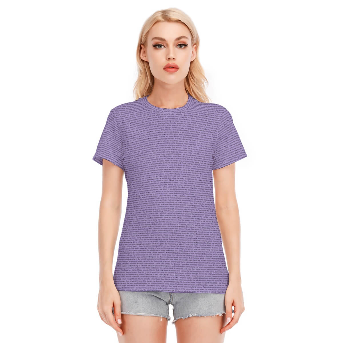 Women's Cotton O - Neck T-Shirt - TuneInk