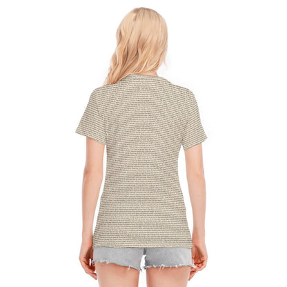Women's Cotton O - Neck T-Shirt - TuneInk