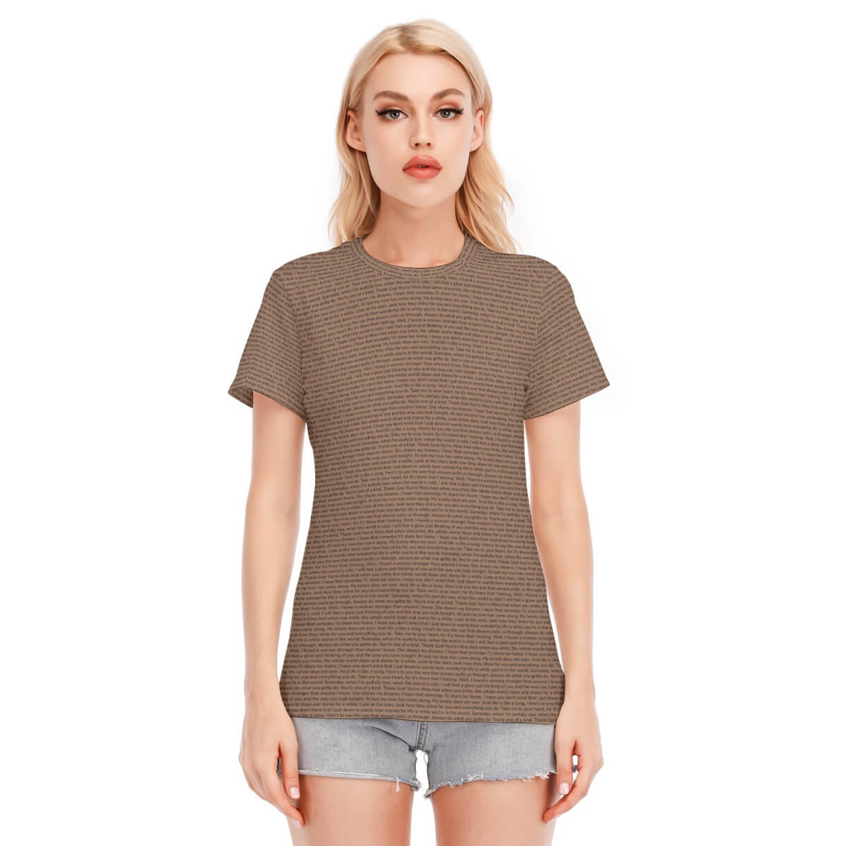 Women's Cotton O - Neck T-Shirt - TuneInk