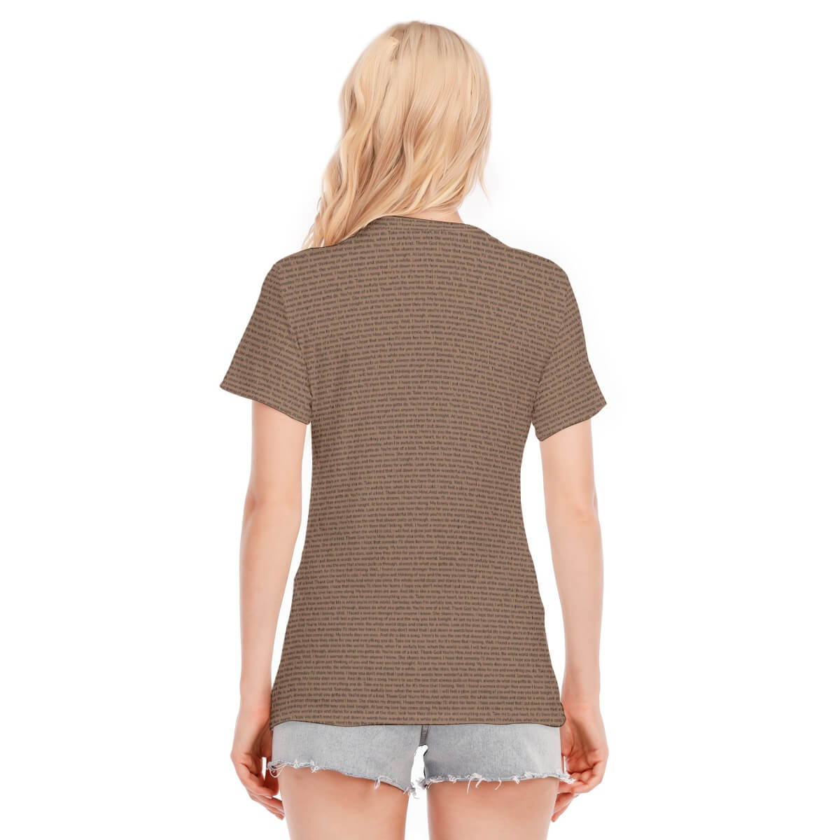 Women's Cotton O - Neck T-Shirt - TuneInk