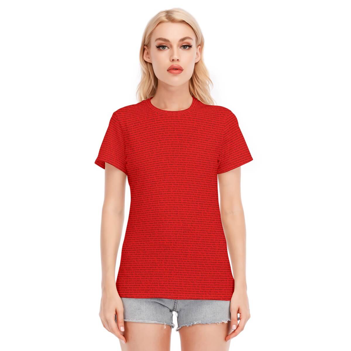 Women's Cotton O - Neck T-Shirt - TuneInk