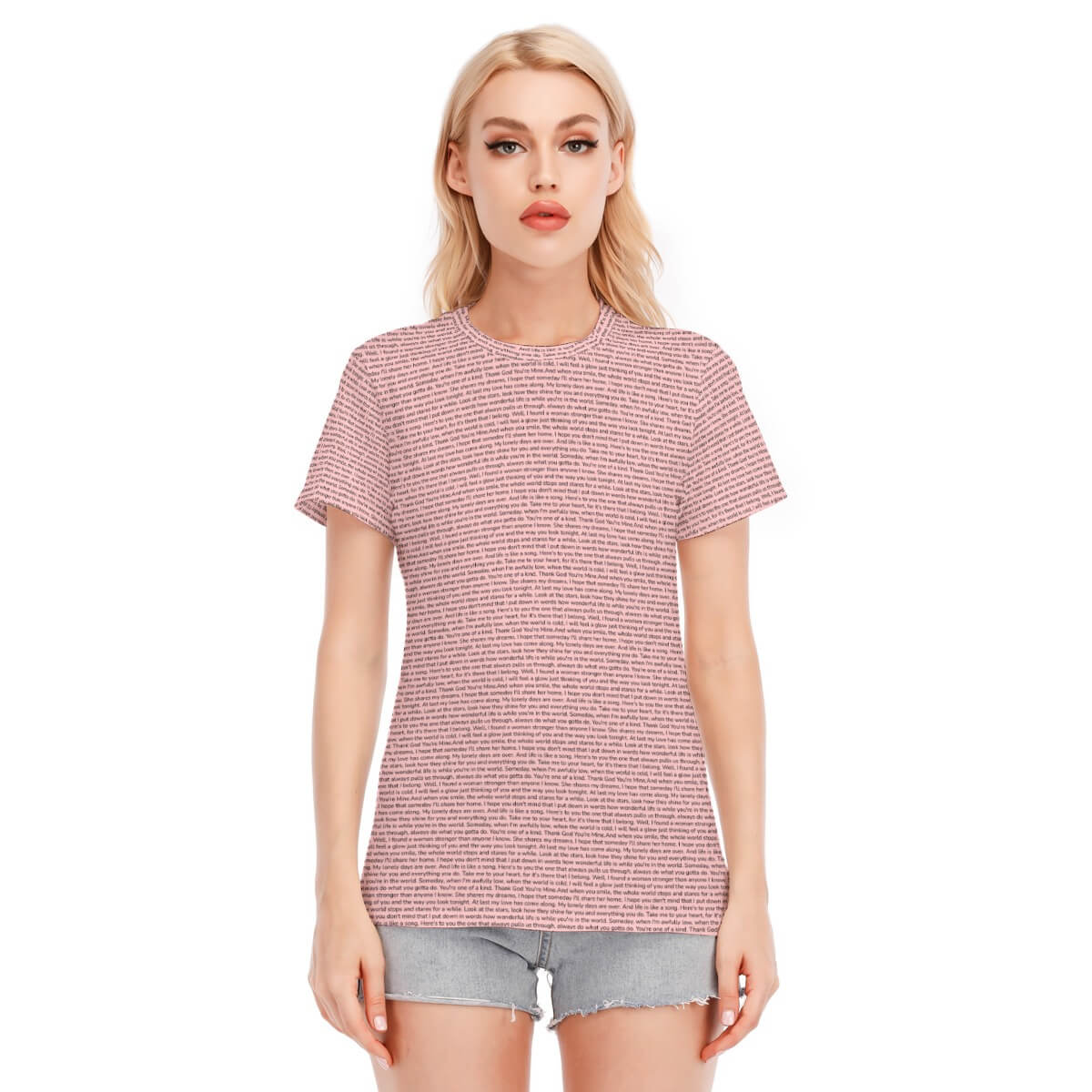 Women's Cotton O - Neck T-Shirt - TuneInk