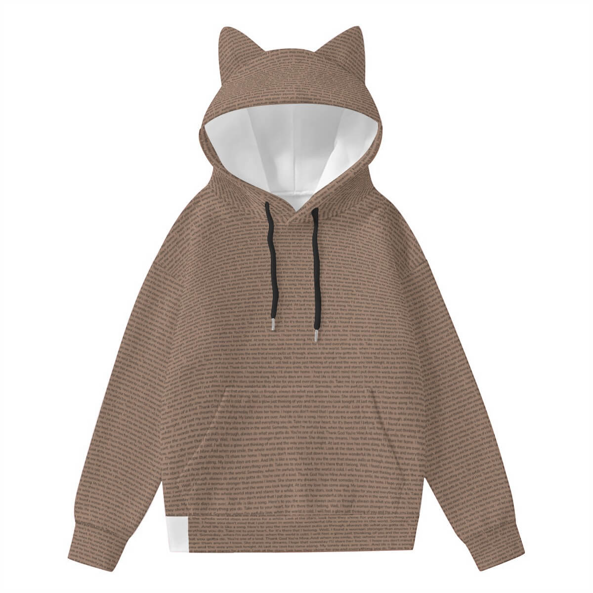Women’s Hoodie With Decorative Ears - TuneInk