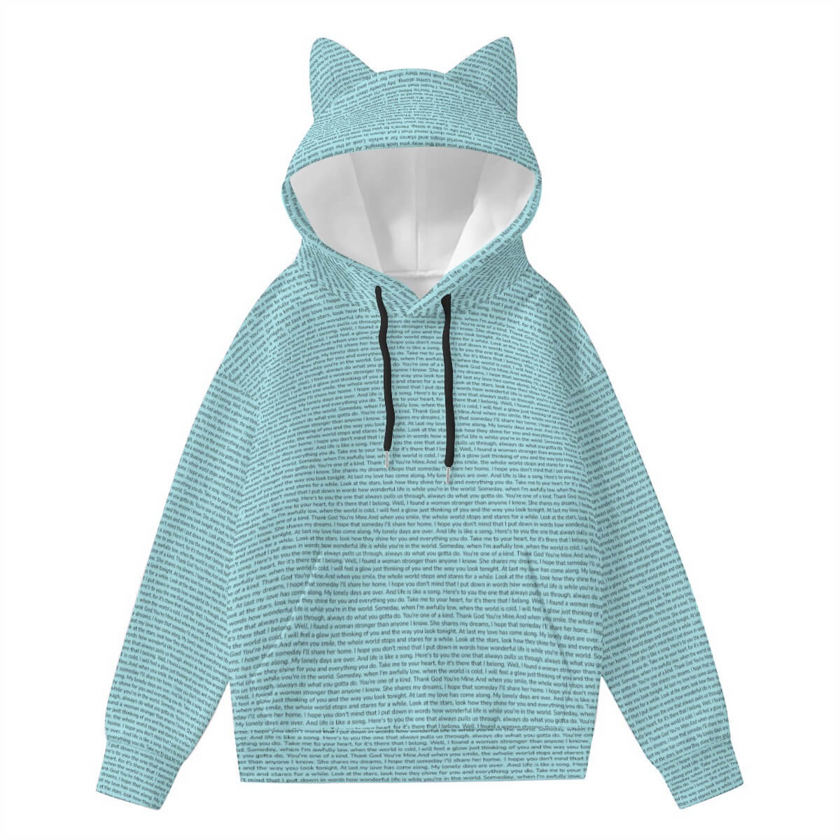 Women’s Hoodie With Decorative Ears - TuneInk
