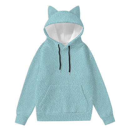Women’s Hoodie With Decorative Ears - TuneInk