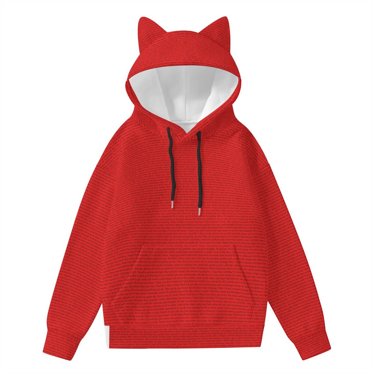 Women’s Hoodie With Decorative Ears - TuneInk