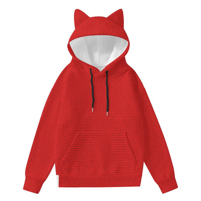 Women’s Hoodie With Decorative Ears - TuneInk