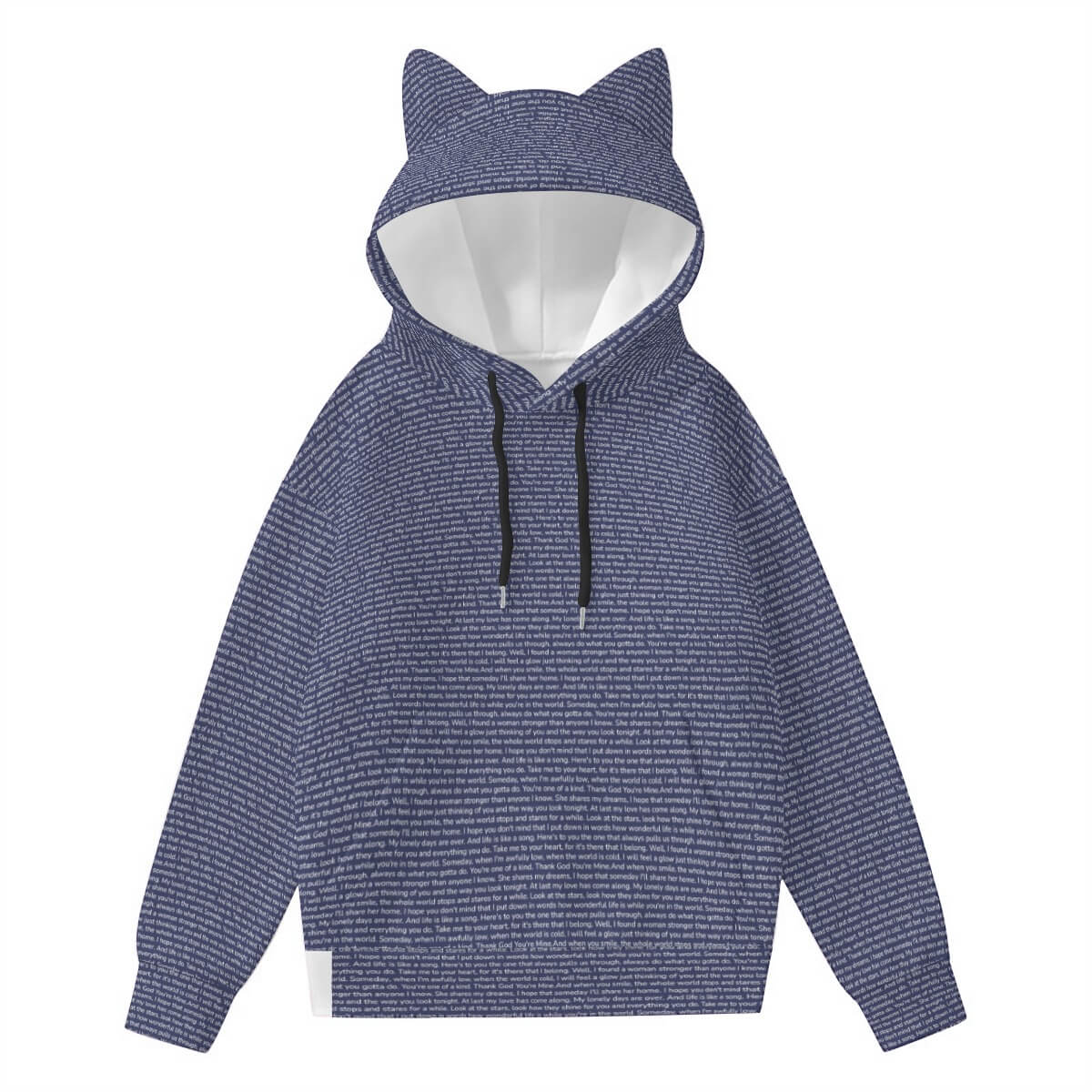 Women’s Hoodie With Decorative Ears - TuneInk