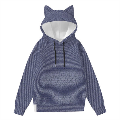 Women’s Hoodie With Decorative Ears - TuneInk
