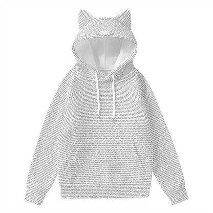 Women’s Hoodie With Decorative Ears - TuneInk