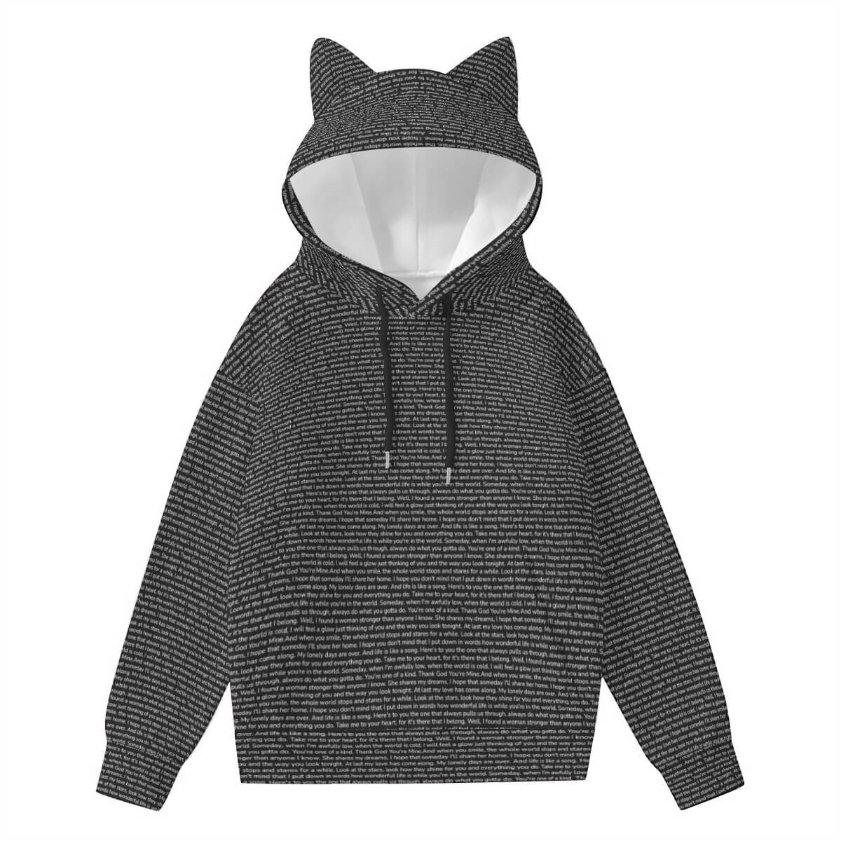 Women’s Hoodie With Decorative Ears - TuneInk