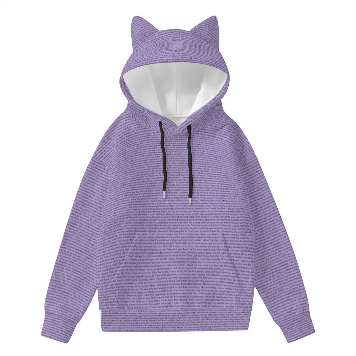 Women’s Hoodie With Decorative Ears - TuneInk