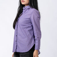 Women's Linen Textured Cotton 3/4 Sleeve Shirt