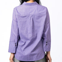 Women's Linen Textured Cotton 3/4 Sleeve Shirt