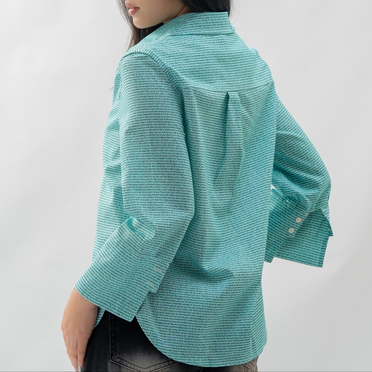 Women's Linen Textured Cotton 3/4 Sleeve Shirt - TuneInk