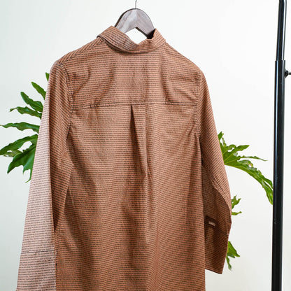 Women's Linen Textured Cotton 3/4 Sleeve Shirt - TuneInk