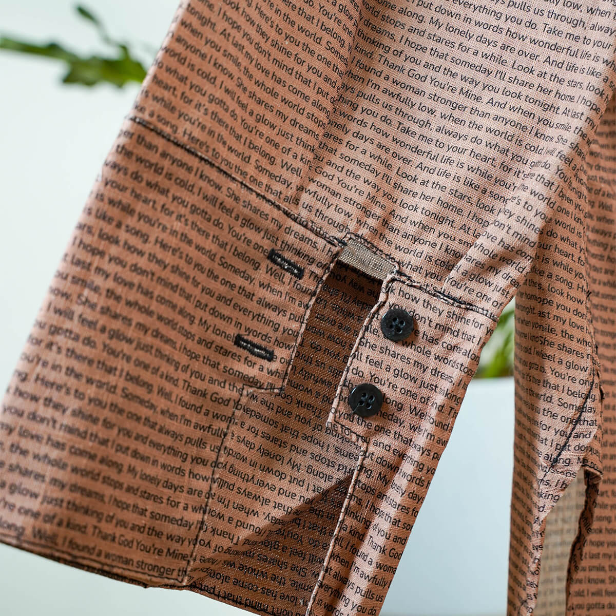 Women's Linen Textured Cotton 3/4 Sleeve Shirt - TuneInk