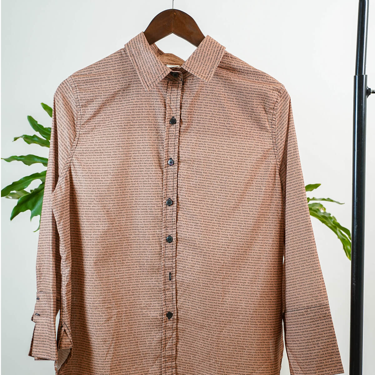 Women's Linen Textured Cotton 3/4 Sleeve Shirt - TuneInk