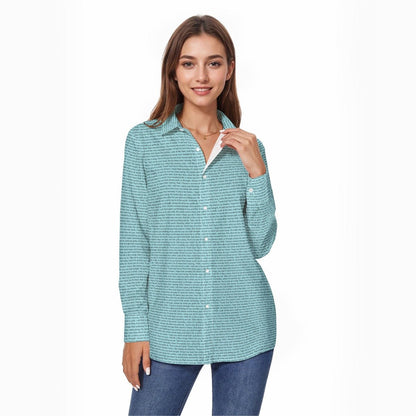 Women's Linen Textured Cotton Long Sleeve Shirt - TuneInk