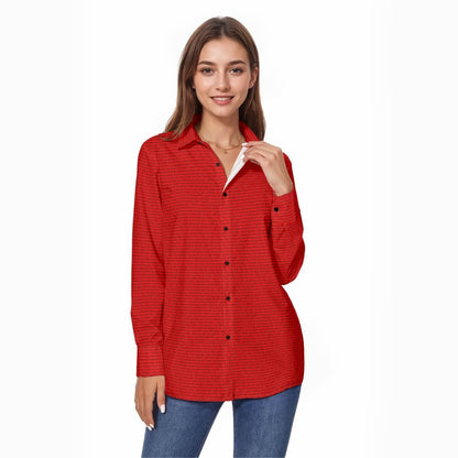Women's Linen Textured Cotton Long Sleeve Shirt - TuneInk