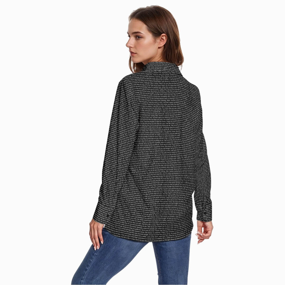 Women's Linen Textured Cotton Long Sleeve Shirt