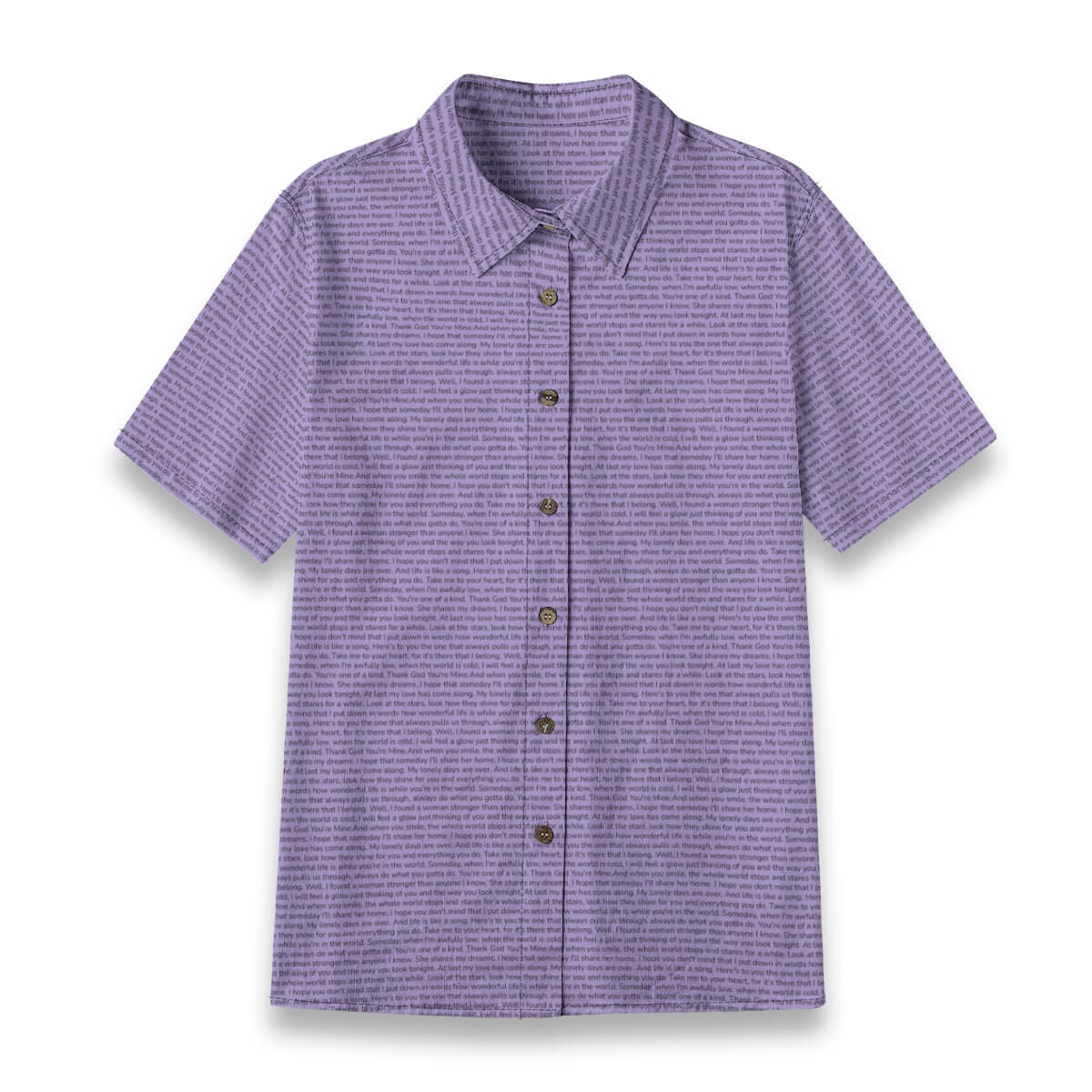 Women's Linen Textured Cotton Short Sleeve Shirt - TuneInk