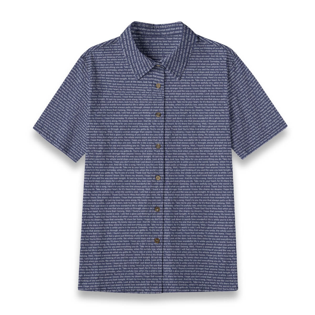 Women's Linen Textured Cotton Short Sleeve Shirt - TuneInk