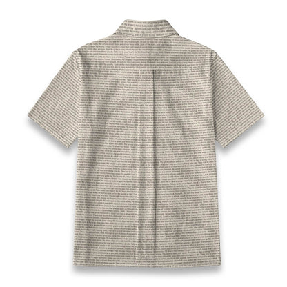 Women's Linen Textured Cotton Short Sleeve Shirt - TuneInk
