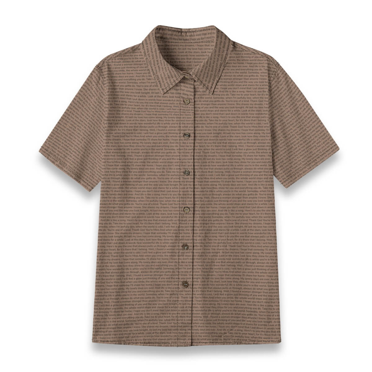Women's Linen Textured Cotton Short Sleeve Shirt - TuneInk