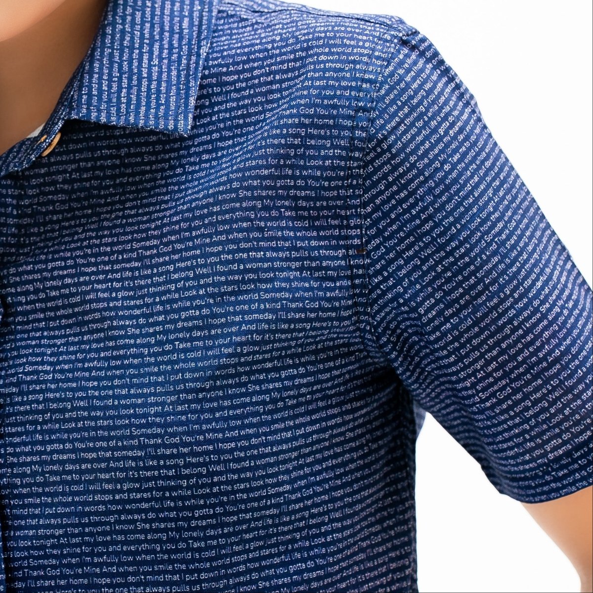 Women's Linen Textured Cotton Short Sleeve Shirt - TuneInk