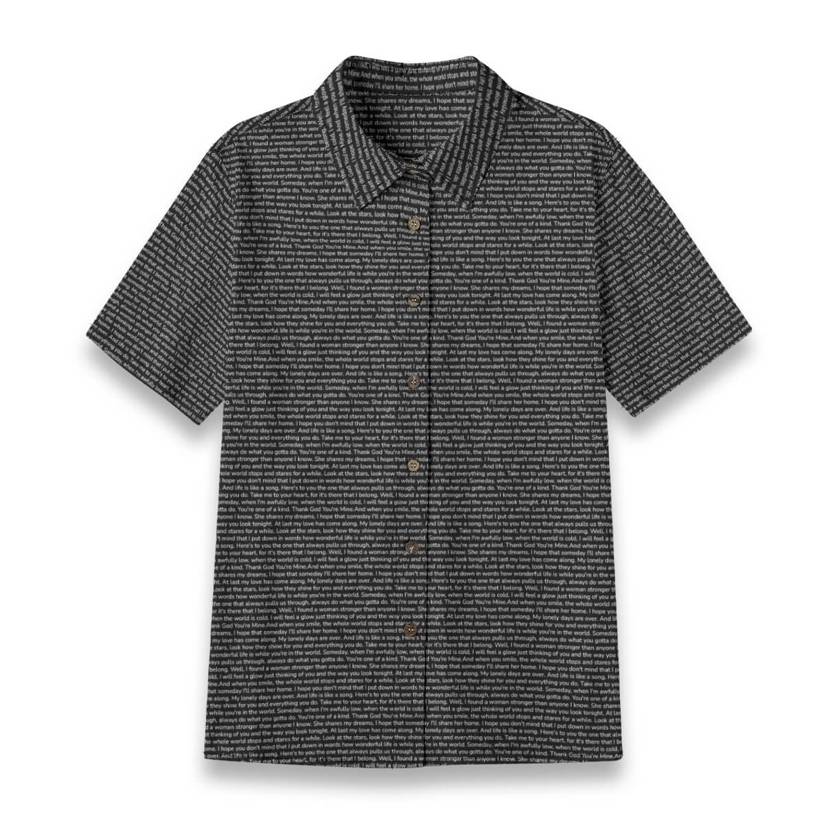Women's Linen Textured Cotton Short Sleeve Shirt - TuneInk