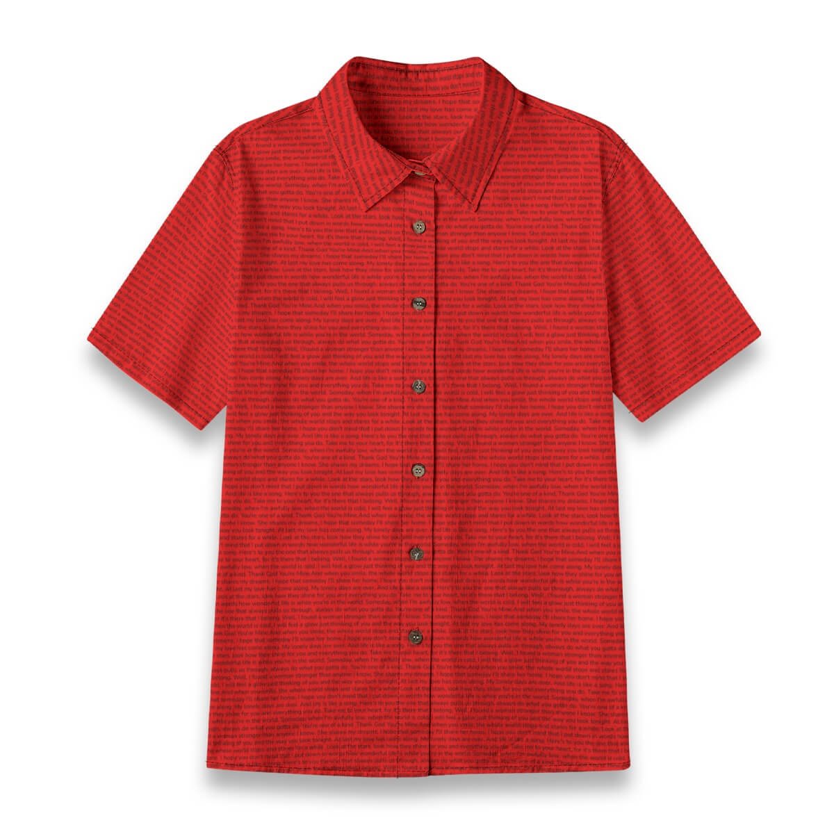 Women's Linen Textured Cotton Short Sleeve Shirt - TuneInk