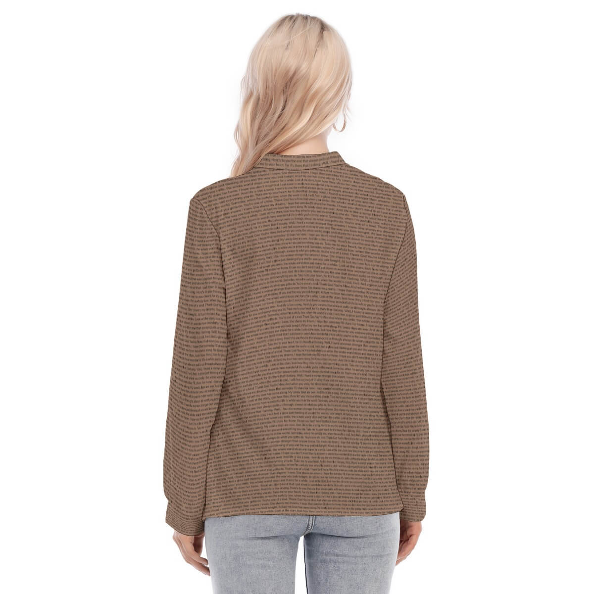 Women's Long Sleeve Blouse - TuneInk